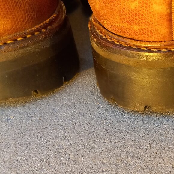 Grenson England Tan Oxford Brogue Boots SIZE 9 (UK), 9.5 (US) - Picture 6 of 15